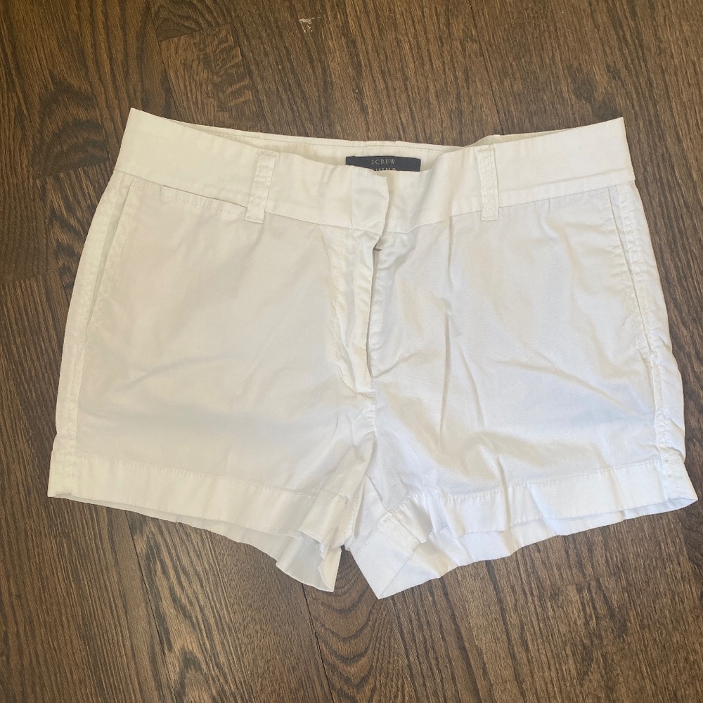White JCrew Chino Shorts